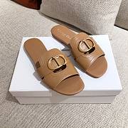 Dior 30 Montaigne brown slides/ heeled sandals - 3