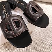 Dior 30 Montaigne black slides/ heeled sandal - 6