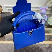 Louis Vuitton Capucines Blue Ostrich leather mini bag  - 2