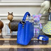 Louis Vuitton Capucines Blue Ostrich leather mini bag  - 5