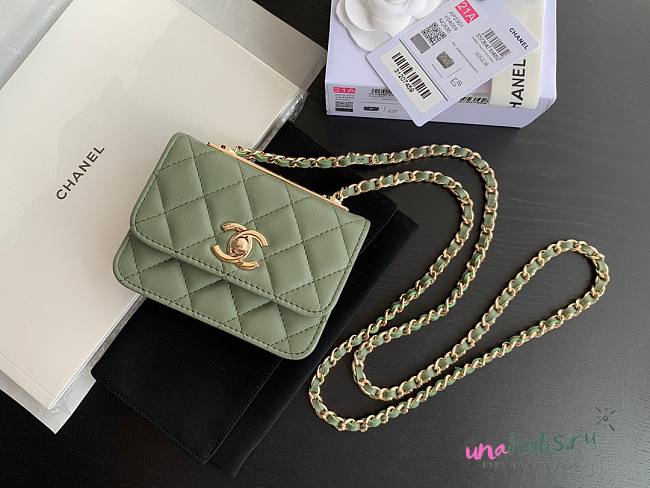 Chanel CC Woc Mini Green Bag - 1