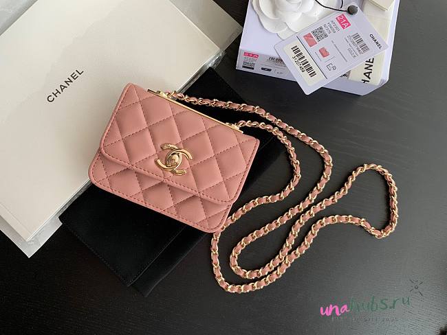 Chanel CC Trendy Mini Pink Bag - 1