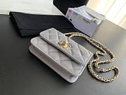 Chanel CC Trendy Mini Grey Bag - 4