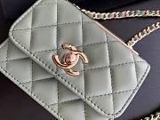 Chanel CC Trendy Mini Grey Bag - 6