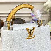 Louis Vuitton Capucines White Ostrich leather bag - 5