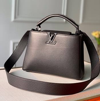 Louis Vuitton Capucines all black PM bag