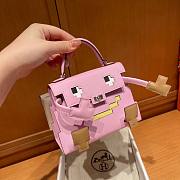 Hermes Kellydole Picto Epsom Pink Bag - 4