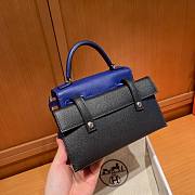 Hermes Kellydole Picto Epsom Blue Bag - 4