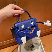 Hermes Kellydole Picto Epsom Blue Bag - 3