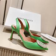 AMINA MUADDI Camelia Satin 105 Sling Heel - 2