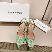 AMINA MUADDI Camelia Satin 105 Sling Heel - 3