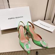 AMINA MUADDI Camelia Satin 105 Sling Heel - 4