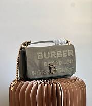 Burberry Kaki Small Horseferry Lola Bag - 1