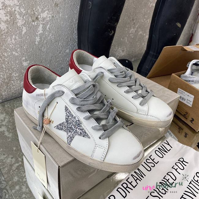 Golden Goose Super-Star glittery sneakers - 1