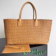 Bottega Veneta Cabat Tote Brown Lambskin Bag - 1