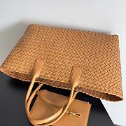 Bottega Veneta Cabat Tote Brown Lambskin Bag - 2