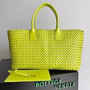 Bottega Veneta Cabat Tote Neon Lambskin Bag - 1