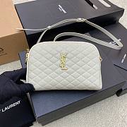 YSL Gaby white quilted-leather cross-body bag - 1