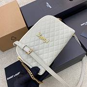 YSL Gaby white quilted-leather cross-body bag - 6