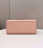 Fendi Sunshine Medium Pink Leather Shopper Bag - 5