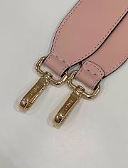 Fendi Sunshine Medium Pink Leather Shopper Bag - 3