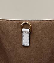 Fendi Sunshine Medium White Leather Shopper Bag - 2