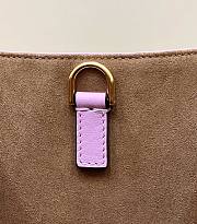 Fendi Sunshine Medium Purple Leather Shopper Bag - 2