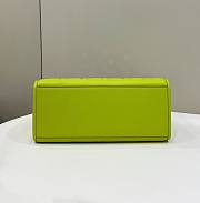 Fendi Sunshine Medium Green Leather Shopper Bag - 5