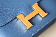 Hermes Constance 24 Blue Epsom Gold Bag - 4