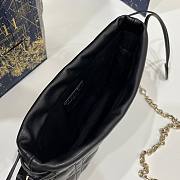 Dior Lady Top Handle Srawstring Black Mini bag  - 4