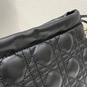 Dior Lady Top Handle Srawstring Black Mini bag  - 6