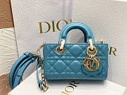 Dior D-Joy Blue Leather Mini Bag - 1