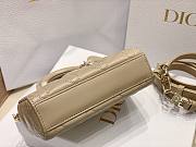 Dior D-Joy Beige Leather Mini Bag - 6