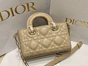 Dior D-Joy Beige Leather Mini Bag - 3