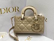 Dior D-Joy Beige Leather Mini Bag - 2