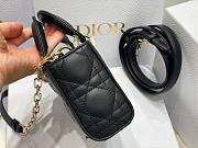 Dior D-Joy Black Leather Mini Bag - 4