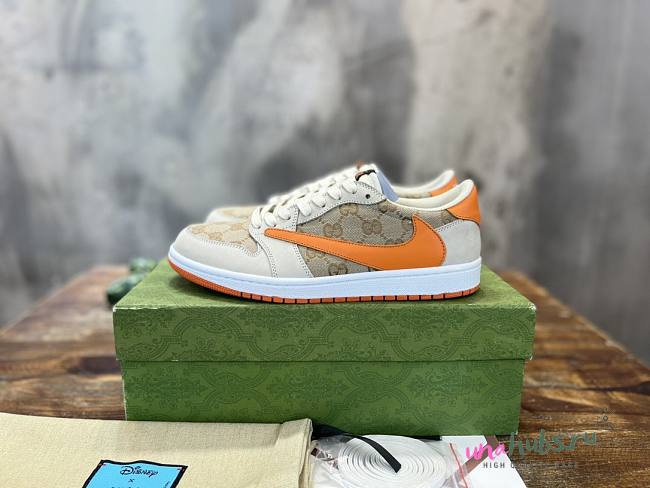 Nike Sb Dunk Low Gucci X Cuctus Jack orange shoes  - 1