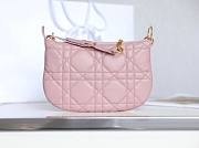 Dior Mini Caro Tulip Bag (Pink/ Black/ Green / White) - 5