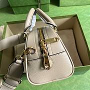 Gucci Ophidia GG mini beige top handle duffle bag - 4