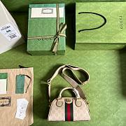 Gucci Ophidia GG mini beige top handle duffle bag - 2