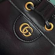 Gucci GG Diana Small Bucket Black Leather Bag - 4