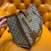 Gucci Padlock Small GG Brown Shoulder Bag - 5