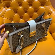 Gucci Padlock Small GG White Shoulder Bag - 5