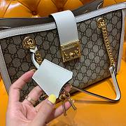 Gucci Padlock Small GG White Shoulder Bag - 3