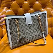 Gucci Padlock Small GG White Shoulder Bag - 2