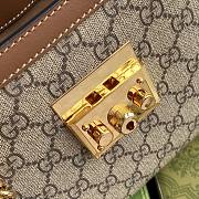 Gucci Padlock Mini GG Brown Shoulder Bag  - 3