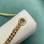 YSL Monogram Kate White Gold 24cm Bag - 3