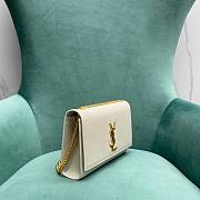 YSL Monogram Kate White Gold 24cm Bag - 5