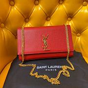 YSL Monogram Kate Red 24cm Bag  - 1