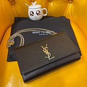 YSL Monogram Kate Black Silver 24cm Bag - 4